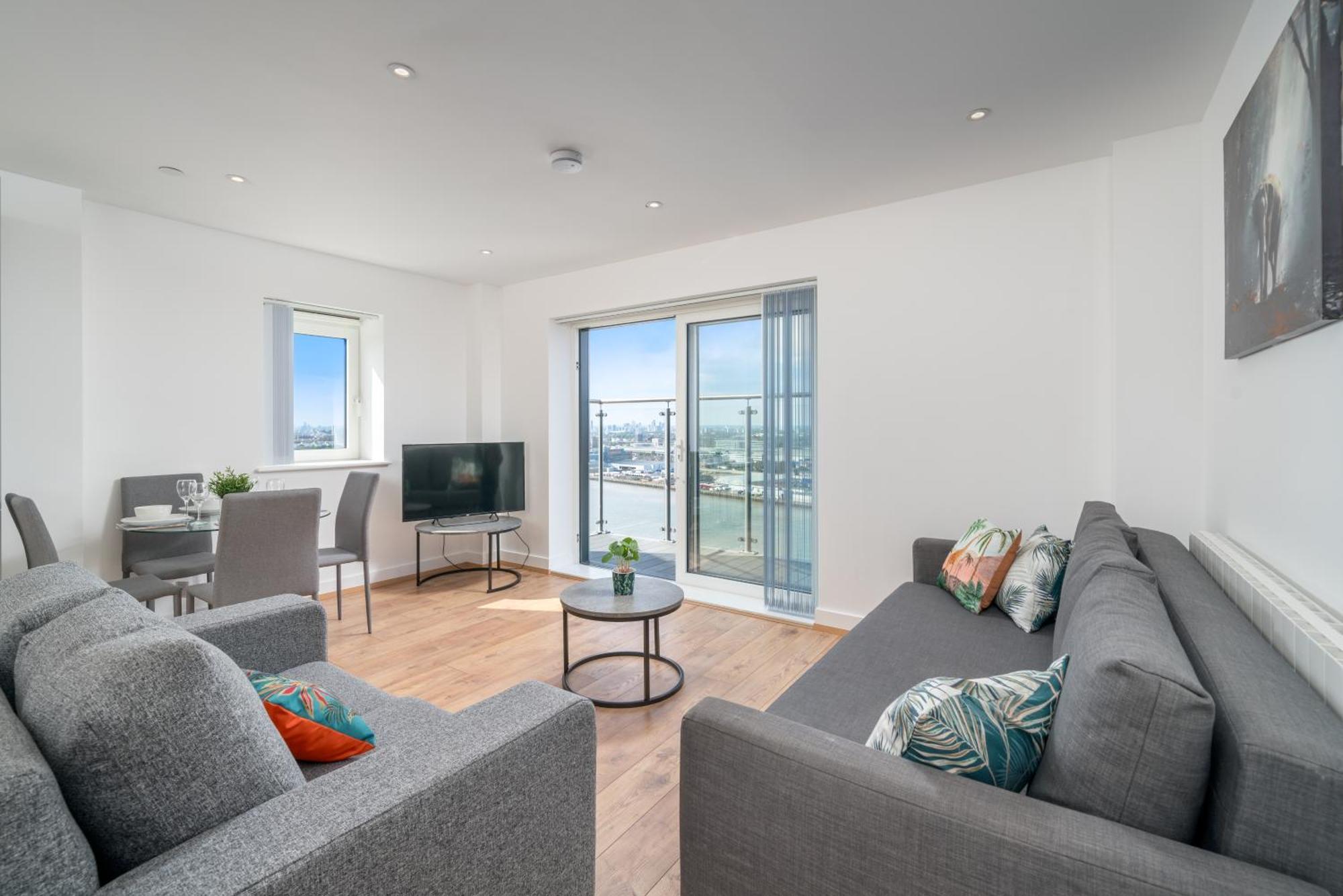 Skyvillion - London River Thames Top Floor Apartments By Woolwich Ferry, Mins To London Excel, O2 Arena , London City Airport With Parking Londres Exterior foto